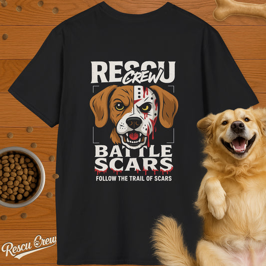 BATTLE SCARS BEAGLE T-SHIRT