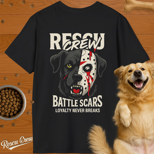 BATTLE SCARS BLACK LAB T-SHIRT