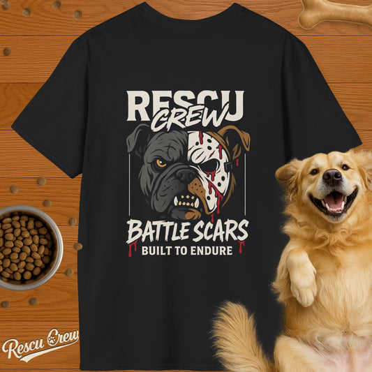 BATTLE SCARS BULLDOG T-SHIRT