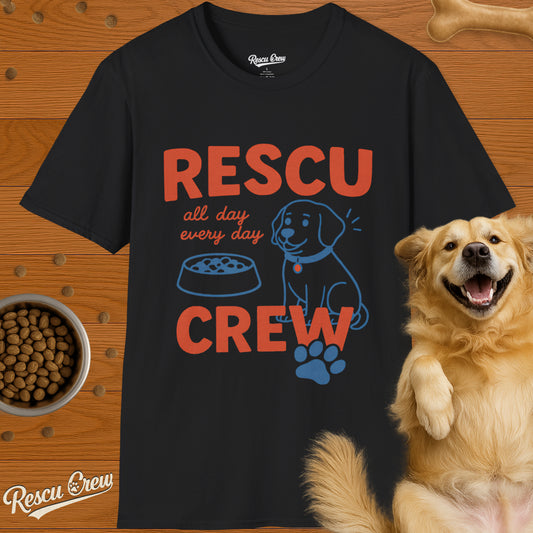 RESCU CREW ALL DAY T-SHIRT (BLACK)