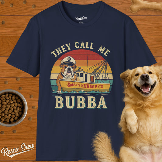THEY CALL ME BUBBA T-SHIRT (NAVY)