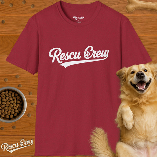 RESCU CREW ORIGINAL VINTAGE T-SHIRT (CHERRY RED)