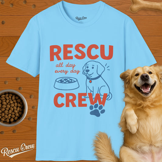 RESCU CREW ALL DAY T-SHIRT (SKY)