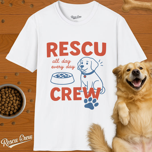 RESCU CREW ALL DAY T-SHIRT (WHITE)