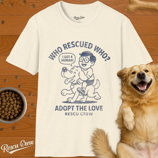 WHO RESCUED WHO BOY T-SHIRT